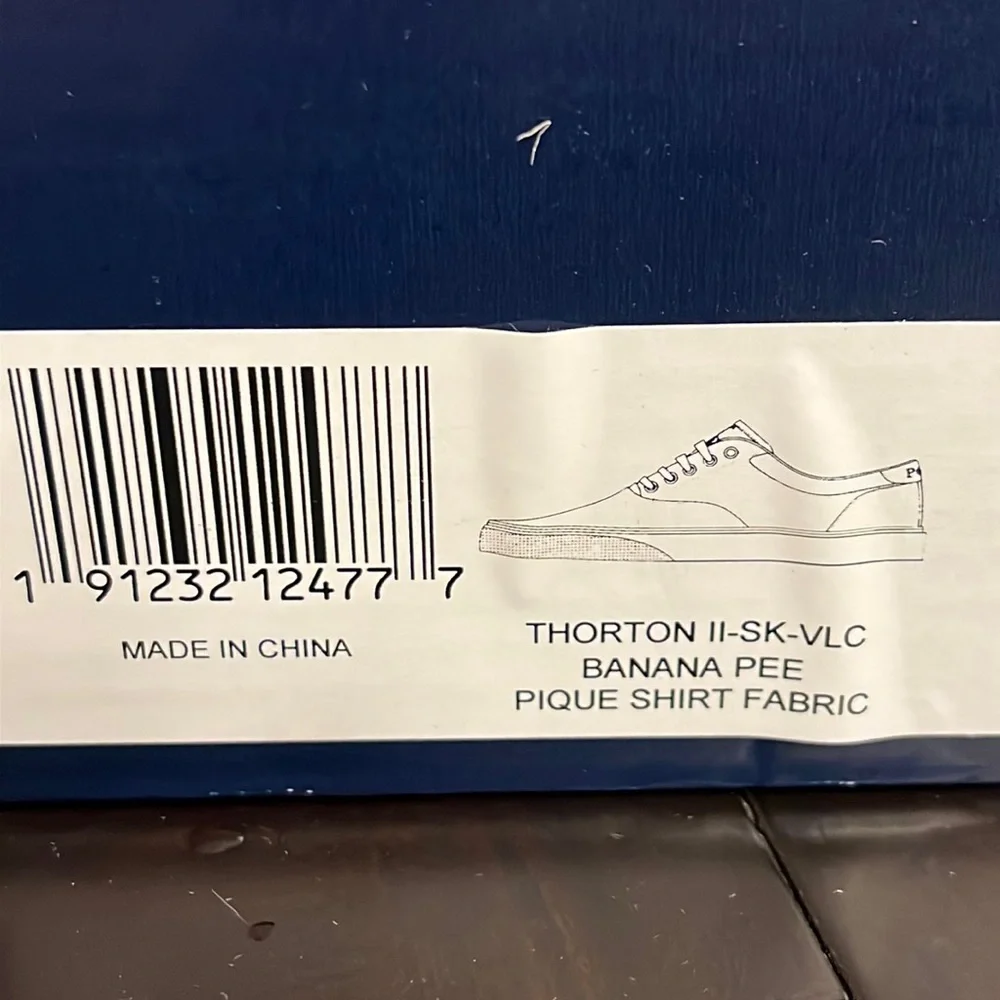 Polo Ralph Lauren Thorton II SK VLC boat deck shoes sneakers Banana Peel Men’s